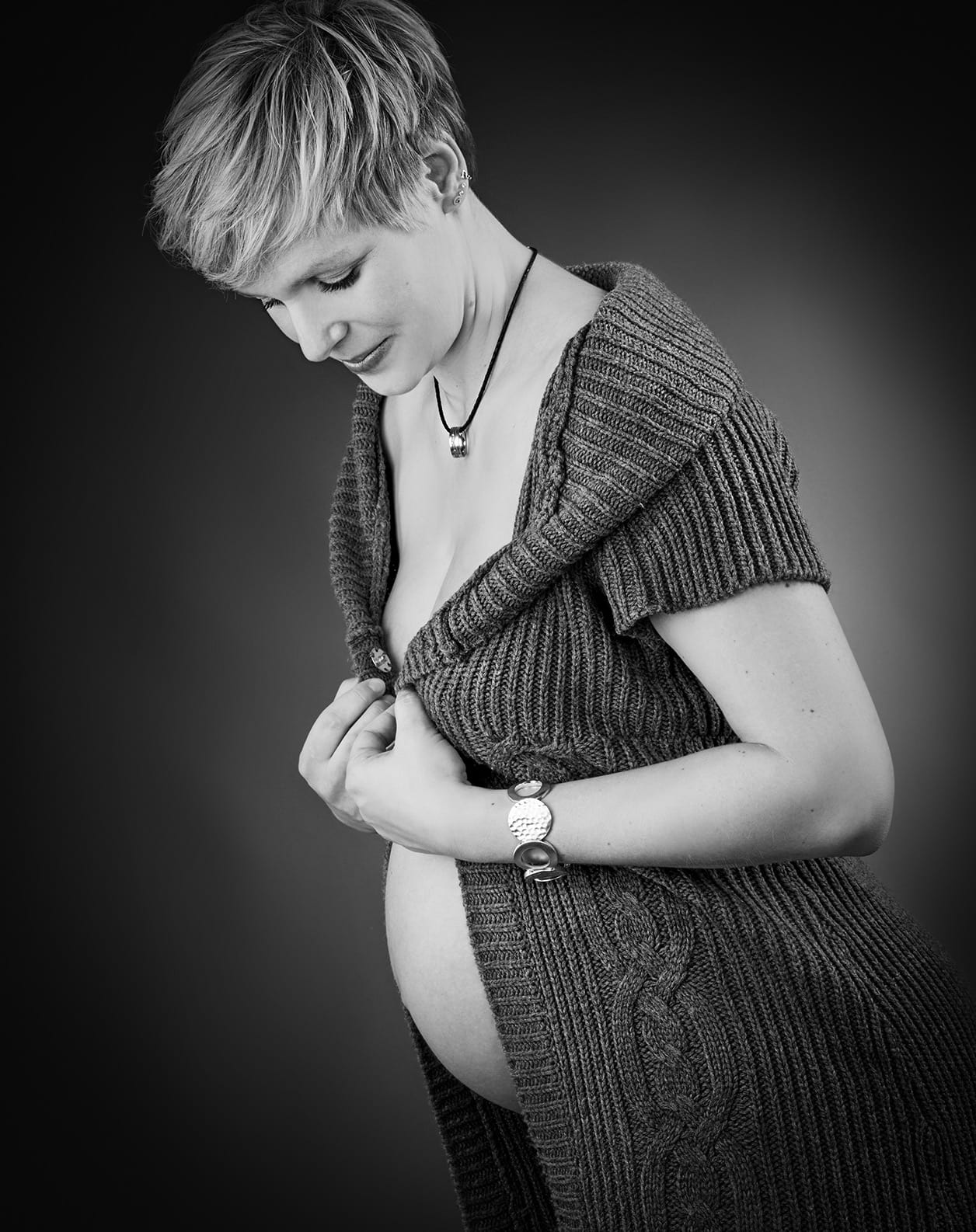 Fotoshooting, Portrait, Fotostudio, Babybauch