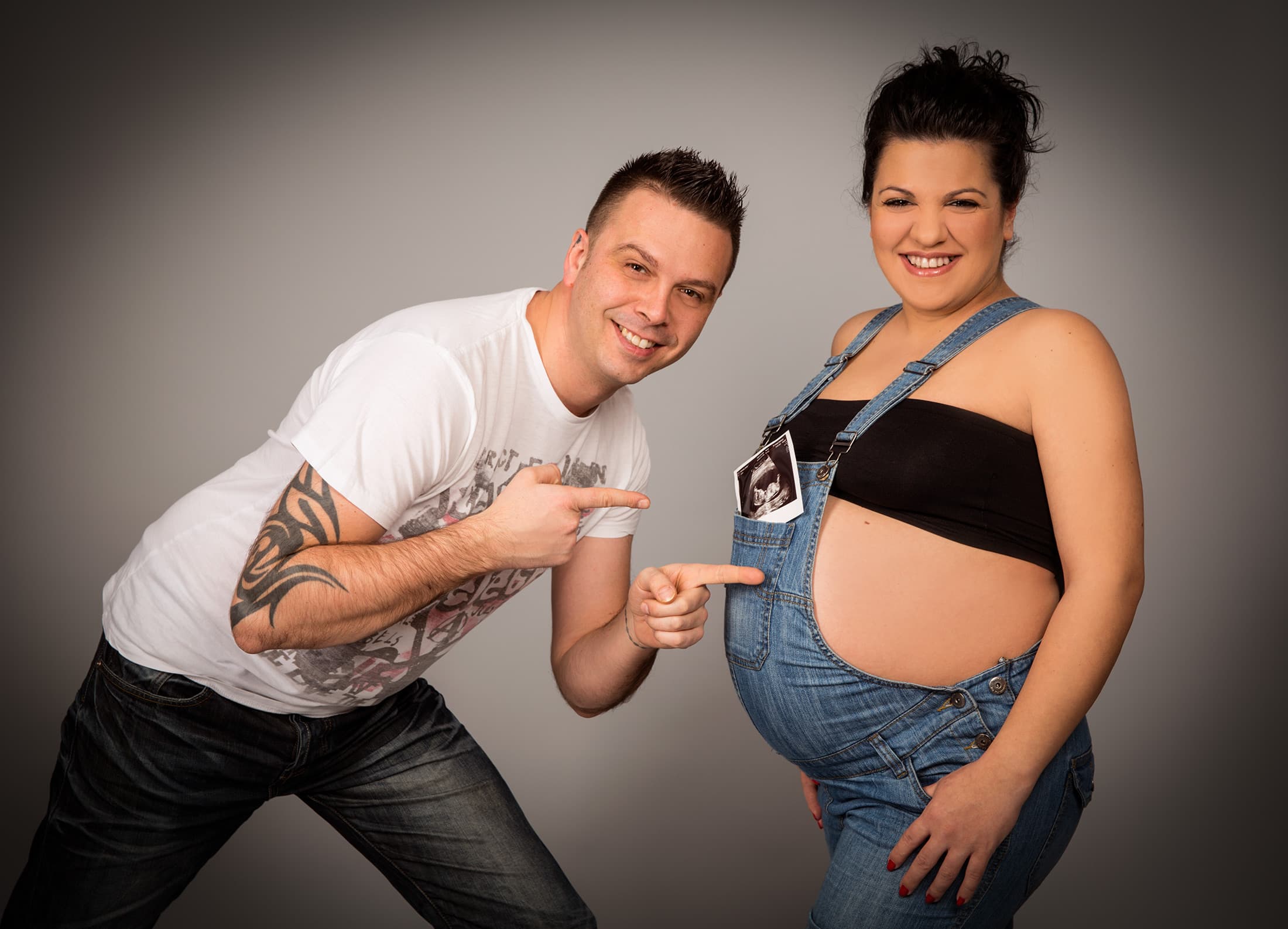 Fotoshooting, Portrait, Fotostudio, Babybauch