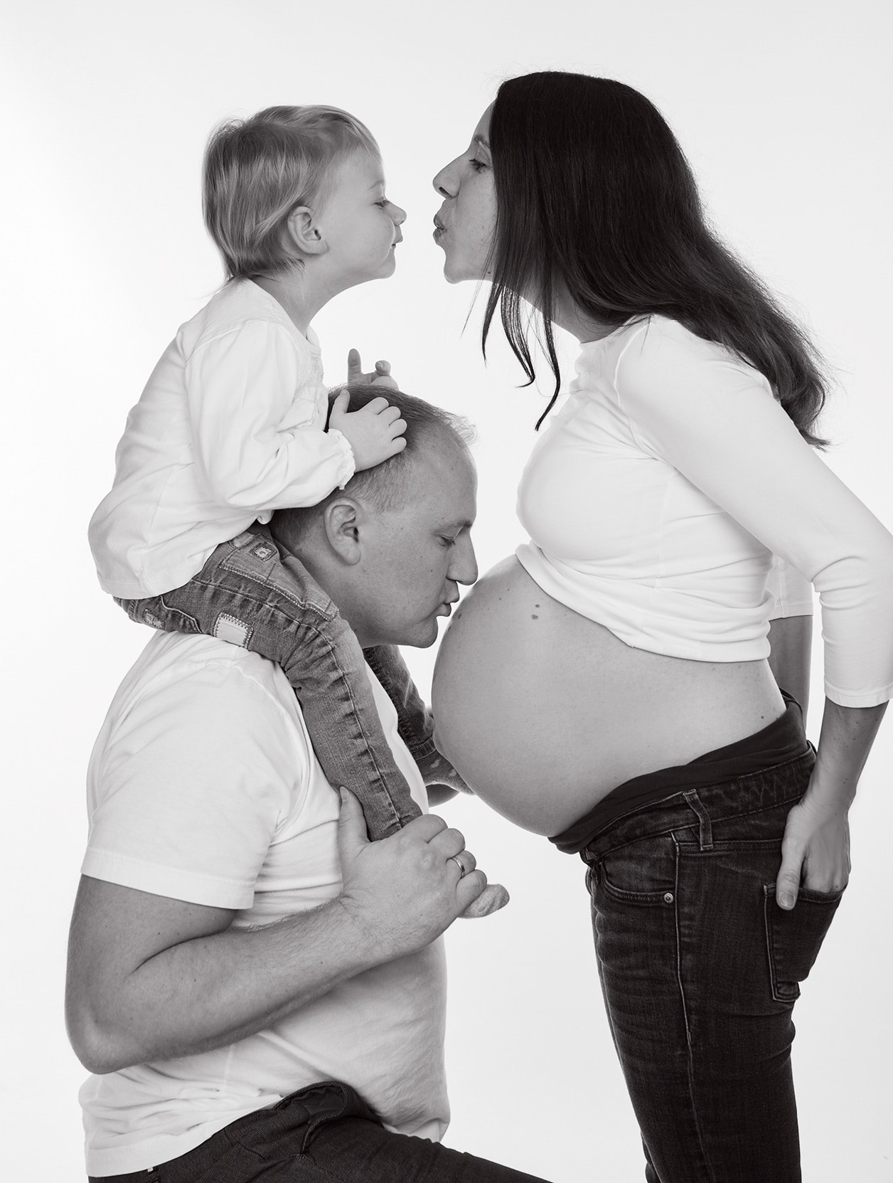 Fotoshooting, Portrait, Fotostudio, Babybauch